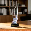 Compañía de Trofeos de Cristal Personalizados Celebración de Reunión Anual Baile de Empleados Competencia Campeón Medalla de Premio Ceremonia de Regalo Colores Deslumbrantes