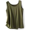 Camisola de Seda Falsa com Decote U para Primavera e Verão Feminina, Solta e Estilosa, Peça Externa Sexy de Cetim, Camada Base Fina para Ternos
