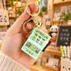 Máquina Frutera de Dibujos Animados Nueva y Creativa Oso Panda Puede Jugar Llavero Bolsa de Premios Linda Colgante de Joyería Regalo