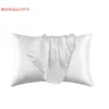 Funda de almohada de comercio transfronterizo funda de almohada de satén rayón funda de almohada Kitsch seda artificial imitación seda funda de almohada toalla de almohada