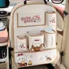 Novo organizador de banco traseiro de carro 2026, com um design fofo de gato, uma bolsa de armazenamento multifuncional para o carro e uma lixeira de carro
