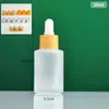 Frasco Conta-gotas de Vidro Fosco 20ml com Tampa de Madeira, Frasco Dispenser de Óleo Essencial Fosco de Ombro Plano, Frasco Vazio