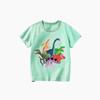 Camiseta de Manga Corta con Cuello Redondo para Niños 2025 Verano Nuevo Estilo Niños y Niñas Camiseta Estampada con Dibujos Animados Tops para Niños Ropa para Niños Camiseta