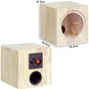 Caixa de Som para Modificação de Áudio Automotivo 1,5 Polegadas 3,5 Polegadas 4 Polegadas 5 Polegadas 6,5 Polegadas 8 Polegadas Caixa Vazia Caixa de Madeira Maciça para Casa