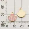 Accesorios para Joyería DIY, Colgantes Pequeños de Aleación Esmaltada, Colgantes de Flor Esmaltada, Colgantes para Marcapáginas, Colgantes para Collares y Pulseras