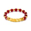 Nuevas Cuentas de Ágata Imitación Enfiladas en Hilo Elástico, Pulsera de Tubo Curvado, Accesorios Audaces de Oro Arena Vietnamita, Artículo de Venta Caliente al por Mayor