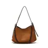 Nueva Moda Retro Bolso de Hombro Único Bajo el Brazo Estilo Nicho de Alta Gama Gran Capacidad Estilo Perezoso Bolso de Mano Cruzado Tote