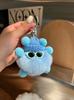 Pendant de Chaveiro Duplush de Pelúcia Fofo de Celebridade da Internet Duende Bola de Carvão Coelho Rex Sintético Pingente de Bolsa