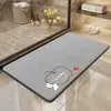 Nueva Alfombrilla de Suelo de Barro Diatomeas Dura de Secado Rápido para Baño, Alfombrilla Antideslizante Absorbente de Agua para Inodoro del Hogar, Alfombrilla de Baño a Prueba de Humedad