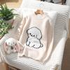 Mismo Estilo para Niños y Niñas, Suéter Grueso de Lana Pura con Cuello Medio Alto, Tejido Jacquard Bordado de Perro Lindo, Nuevo Suéter de Otoño e Invierno