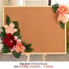 Flores de Papel Verde para Jardín de Infancia, Mariposas, Flores de Loto, Hojas de Loto Tema Pizarra Decoración de Pared Pegatinas, Materiales de Decoración Ambiental