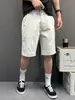 Shorts de Verão de Comprimento Médio 2026, Shorts de Trabalho Estilo Lenhador Frescos para Exterior, Shorts de Praia Largos, Shorts de Sarja Lavada
