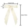 Pinza para el pelo con lazo de cinta transfronterizo navideño con orejas de doble capa, pinza para el pelo de fiesta con decoración de ambiente navideño multicolor