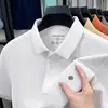 Camisetas de Manga Corta para Hombre de Verano Nuevas Transfronterizas Tops para Hombres de Mediana Edad Negocios Cuello de Solapa Casual Holgadas Camisetas Polo para Hombre