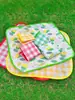 Cojín plegable impermeable y a prueba de humedad para acampar al aire libre, tapete para césped, artefacto para salidas de primavera, tapete de picnic portátil, césped de festival de música