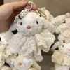  Coelho Lop Branco Leitoso de Nicho de Alto Valor DIY Feito à Mão Presente Original para Meninas Coelho Fofo Comemorativo Pelúcia Ins