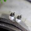 Venta al por mayor de joyas de plata tailandesa con personalidad, plata S925, hermosas hebillas de oreja de escarabajo para damas, una generación de productos de fábrica de origen