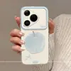 Adequado para capa de celular Huawei Pura 90, anti-queda de alta qualidade para mulheres, proteção completa da lente de 60 graus, P80 Pro+, azul fresco Apple