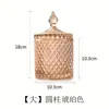 Ornamentos de Tigela Desmagnetizadora Estilo Europeu Caixa de Armazenamento, Caixa de Joias para Frutas Secas, Pote de Doces, Pote de Vidro para Vela de Aromaterapia, Restaurante