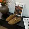 Mocasines Zapatos Planos Mujer Qian Feng Zapatos de Conducir Hebilla Metálica Vieja Nuevos Slip-ons 2026 Perezosos Versátiles