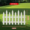 Guarda-corpo de PVC canteiro verde de jardim cerca de isolamento cercado de canteiro de flores de plástico cerca de proteção de horta externa cerca de gramado