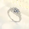 Wish Joyería de Comercio Electrónico Transfronteriza Anillo de Zirconia Ocho Corazones y Ocho Flechas Anillo de Compromiso Popular Europeo y Americano Joyería de Mano Venta al por Mayor