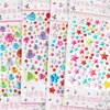 Adesivos de Pedras Preciosas Infantis para Meninas, Diamante de Princesa Desenho Animado 3D Strass Cristal Adesivos Decorativos