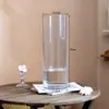 Vaso personalizado em estilo wabi-sabi, vaso de imitação de vidro, vaso transparente para arranjos florais hidropônicos, vaso transparente criativo com toque de luxo