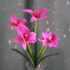 Flor de Simulación Impresión 3D Cattleya Flores para el Hogar Boda Sentido Avanzado Cymbidium Flor Falsa Ramo de Simulación Arreglo Floral Terminado