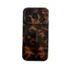 Funda para Teléfono Móvil Apple 17Promax Estampado de Leopardo Ámbar Marrón Otoño e Invierno Adecuada para 16Promax Carcasa Blanda Apple 15Pro