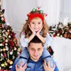 Faixa de Cabeça de Pelúcia de Natal para Adultos e Crianças Suprimentos de Decoração para Festa de Natal Fivela de Cabelo Rena Árvore de Natal Faixa de Cabeça