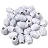 Cuentas de ábaco de acrílico de color sólido agrietadas con agujero grande para pulsera de cuentas DIY, collar, accesorios para cadena de mano, bolso