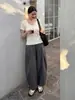 Artículo de LiquidaciónAgotado y retirado de los estantes. Pantalones anchos plisados de cintura elástica transpirables, pantalones largos casuales para mujer, verano 31137