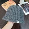 Chapéu de Pescador Simples e Quente de Cor Sólida Estilo Coreano para Mulheres, Chapéu de Lã Pequeno Tricotado Versátil para Afinar o Rosto Outono e Inverno, Chapéu Bucket, Chapéu Cloche