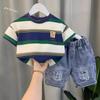 Tops de Verano para Niños Ropa Nueva de Verano de Manga Corta para Bebés Niños y Niños Celebridad de Internet Atractivo Ropa Infantil de Calle