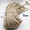 Directo de fábrica cuerda de cáñamo decorativa natural redonda cuerda trenzada julike cuerda de atar 1mm-10mm especificaciones completas