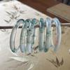 Pulsera de Jade Blanco Hielo Alto Jade Pulsera de Cuarzo Jade Pulsera de Luz de Luna Blanco Hielo Pulsera de Hielo Espuma de Agua