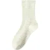 Calcetines Blancos para Mujer, Calcetines de Media Pantorrilla, Calcetines de Algodón Apilados, Calcetines de Maternidad Holgados de Otoño, Artículos Populares al por Mayor de Zhuji Sock Company