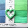 Color de pintura hebilla de resorte de aleación en forma de corazón anillo de resorte abierto llavero para auriculares colgante de equipaje accesorios de bricolaje