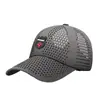 Nueva gorra de béisbol con bordado tridimensional, perforaciones irregulares en forma de diamante, secado rápido, transpirable, protección solar, sombrero para exteriores, transfronterizo