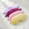Antifaz de Felpa Nuevo Personalizado en Colores Macarrón para Viajes, Uso al Aire Libre, en Casa, Protección Ocular, Alivio de la Fatiga, Bloqueo de la Luz y Sueño
