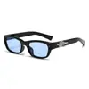 Populares gafas de sol de montura cuadrada estrecha de Wang Anyu, modernas y geniales, tonos personalizados para vacaciones y conducir, gafas con protección UV