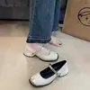 Zapatos de Boca Baja de Alta Gama Estilo Retro Británico Primavera y Verano Nuevo Estilo Celebridad de Internet 2024 Diseño de Zapato Mary Jane de Nicho