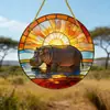 Adornos redondos colgantes temáticos de animales de acrílico transfronterizos, adecuados para uso en interiores y exteriores como atrapasoles