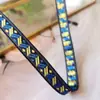 Tela de Borde Estrecho de Encaje Estilo Étnico, Cinta de Bordado Jacquard Geométrico Clásico, Material de Decoración DIY para Ropa