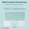 Teclado Bluetooth de 10 pulgadas 9 Adecuado para Teclado y Ratón para iPad Set 8 Teléfono Móvil Apple Android Teclado Bluetooth Universal para Tableta