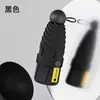 50% de descuento, 6 varillas, diseño de corazón estampado en dorado, paraguas compacto, ligero y portátil para días soleados y lluviosos, con recubrimiento negro para protección solar y protección UV, sirviendo tanto como sombrilla como paraguas