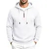 Sudadera con capucha y cremallera de forro polar para hombre 2026 Otoño Invierno Casual con capucha Patchwork Holgada Ropa de abrigo para hombre Hombre