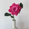 Flor artificial roja rosa para salón de bodas, flor artificial para camino, arreglo floral, decoración de sala de bodas, flor artificial para techo de boda