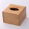 Caixa de Papel de Madeira Simples Estilo Europeu Doméstico Caixa de Tecido para Mesa de Centro de Sala de Estar de Carro Moda para Desktop